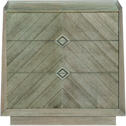 Crossed Purposes by Caracole in natural and ash driftwood, sundance gold. Made from ash, quartered ash in a modern style.