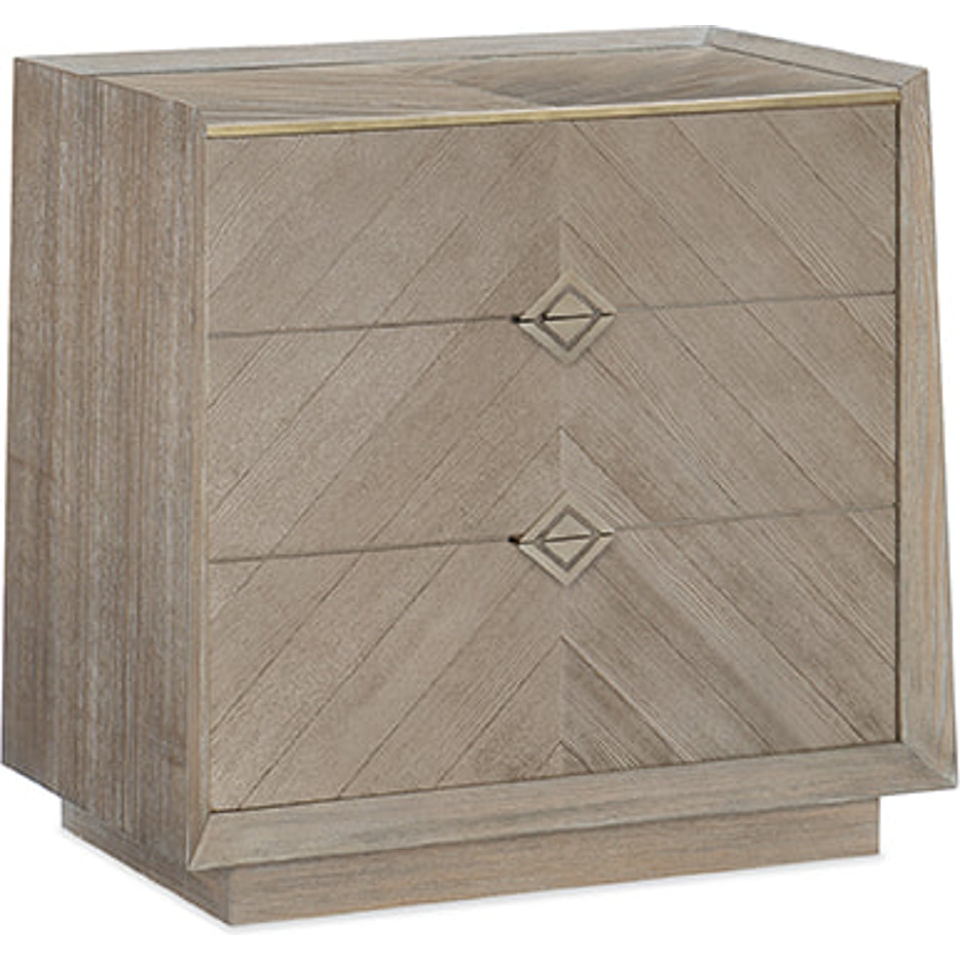 Crossed Purposes by Caracole in natural and ash driftwood, sundance gold. Made from ash, quartered ash in a modern style.