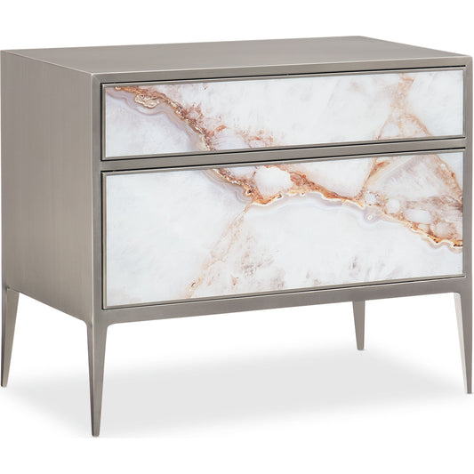 A Real Gem by Caracole in natural and brushed nickel. Made from metal in a modern style.