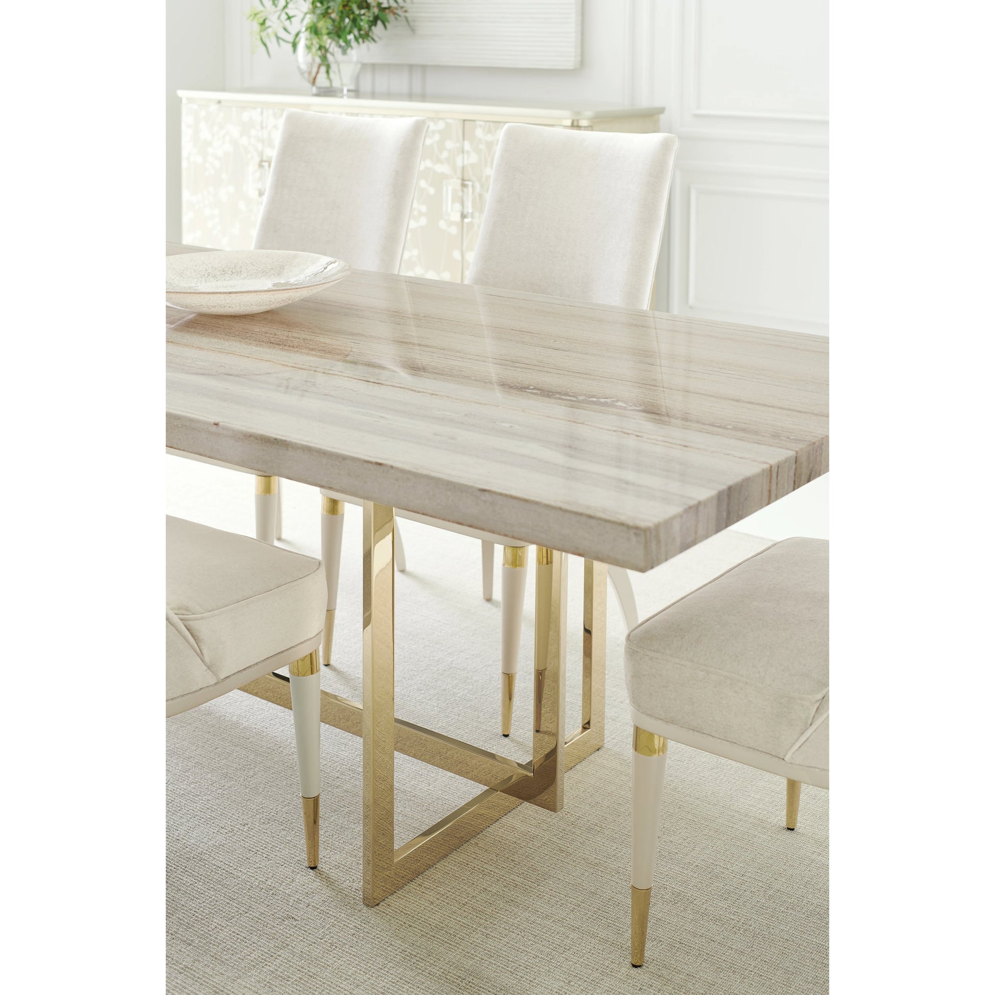 Wish You Were Here Dining Table by Caracole. Made from unique in a transitional style.