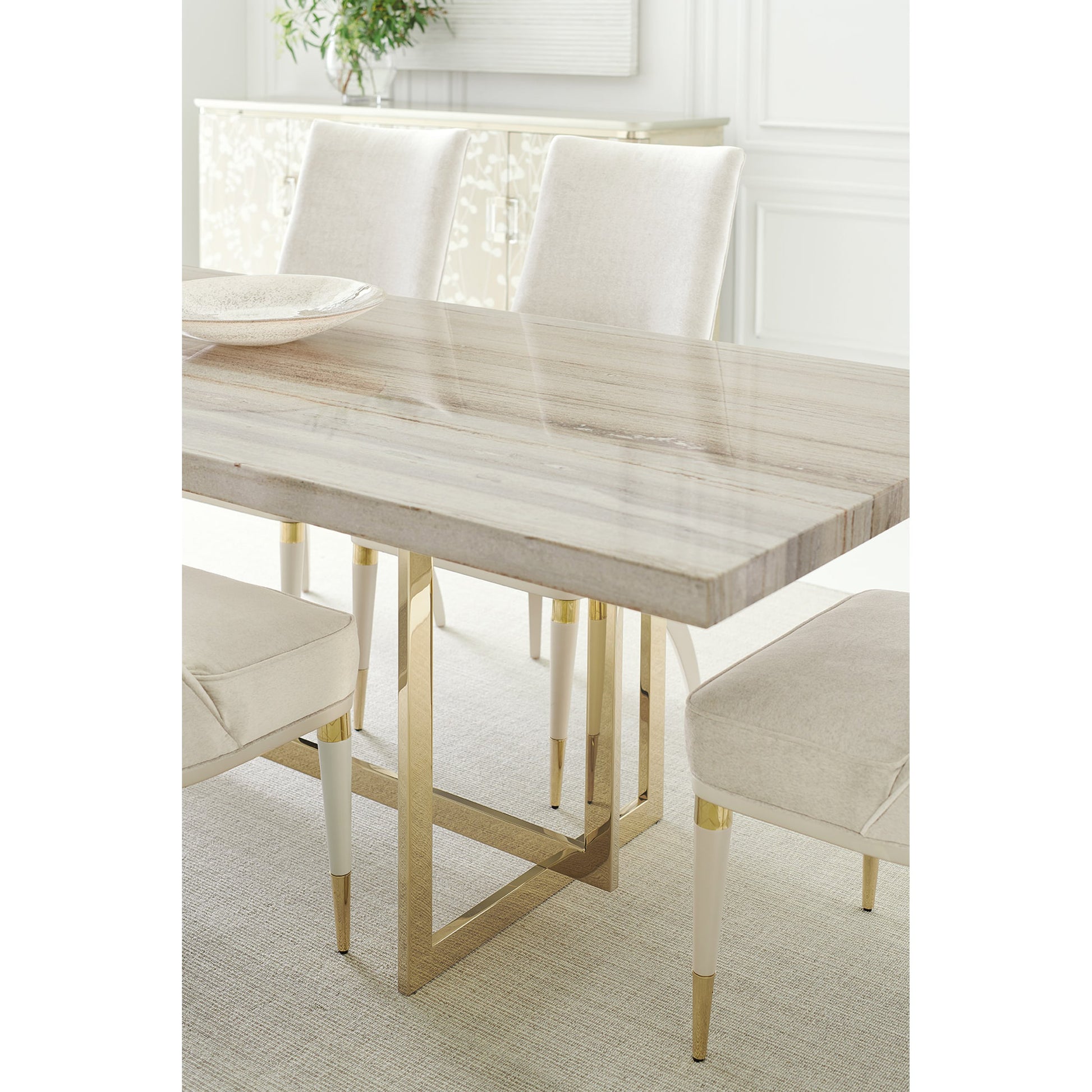 Wish You Were Here Dining Table by Caracole. Made from unique in a transitional style.