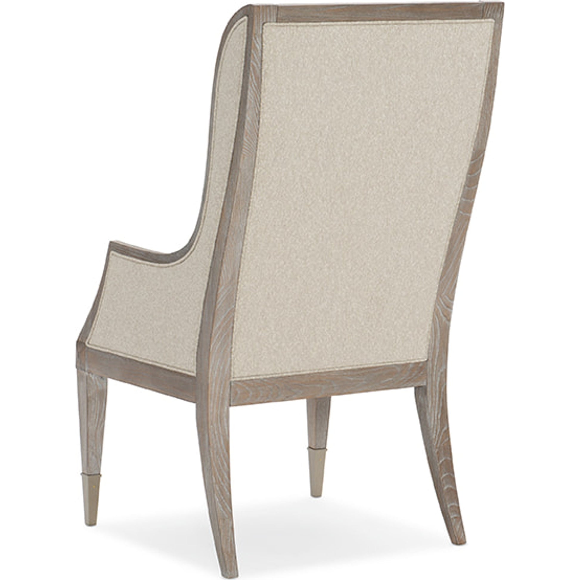 Open Arms Arm Chair by Caracole in natural and ash driftwood. Made from ash in a cottage & farmhouse style.