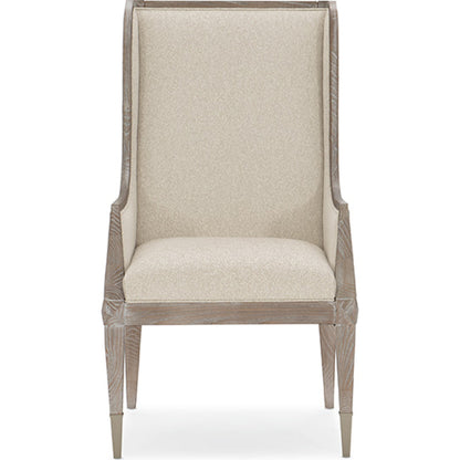 Open Arms Arm Chair by Caracole in natural and ash driftwood. Made from ash in a cottage & farmhouse style.
