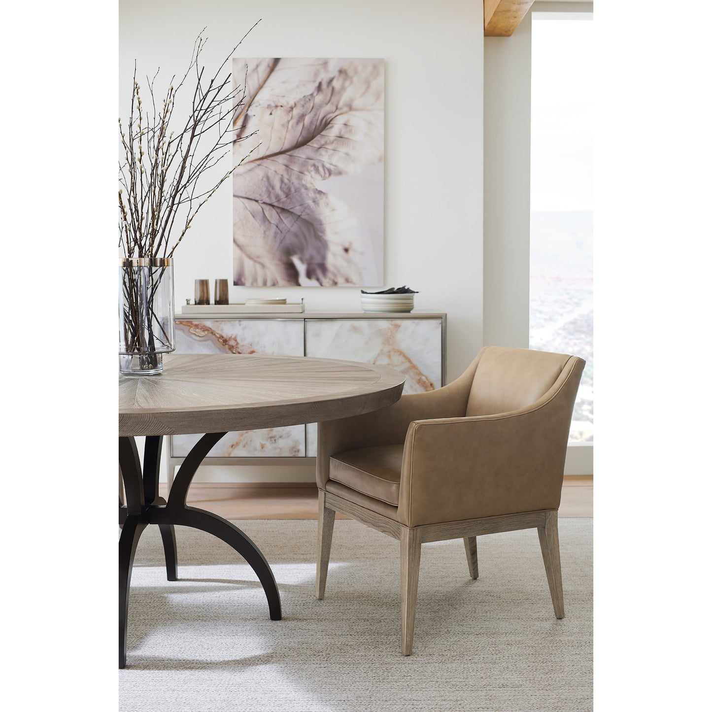004 SR-845793 | Lifestyle | Free and Easy by Caracole in natural and ash driftwood. Made from ash in a rustic style.
