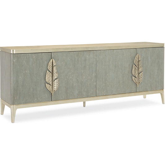 Waterside by Caracole in natural and tranquil, coastal silver leaf. Made from birch, maple in a coastal style.