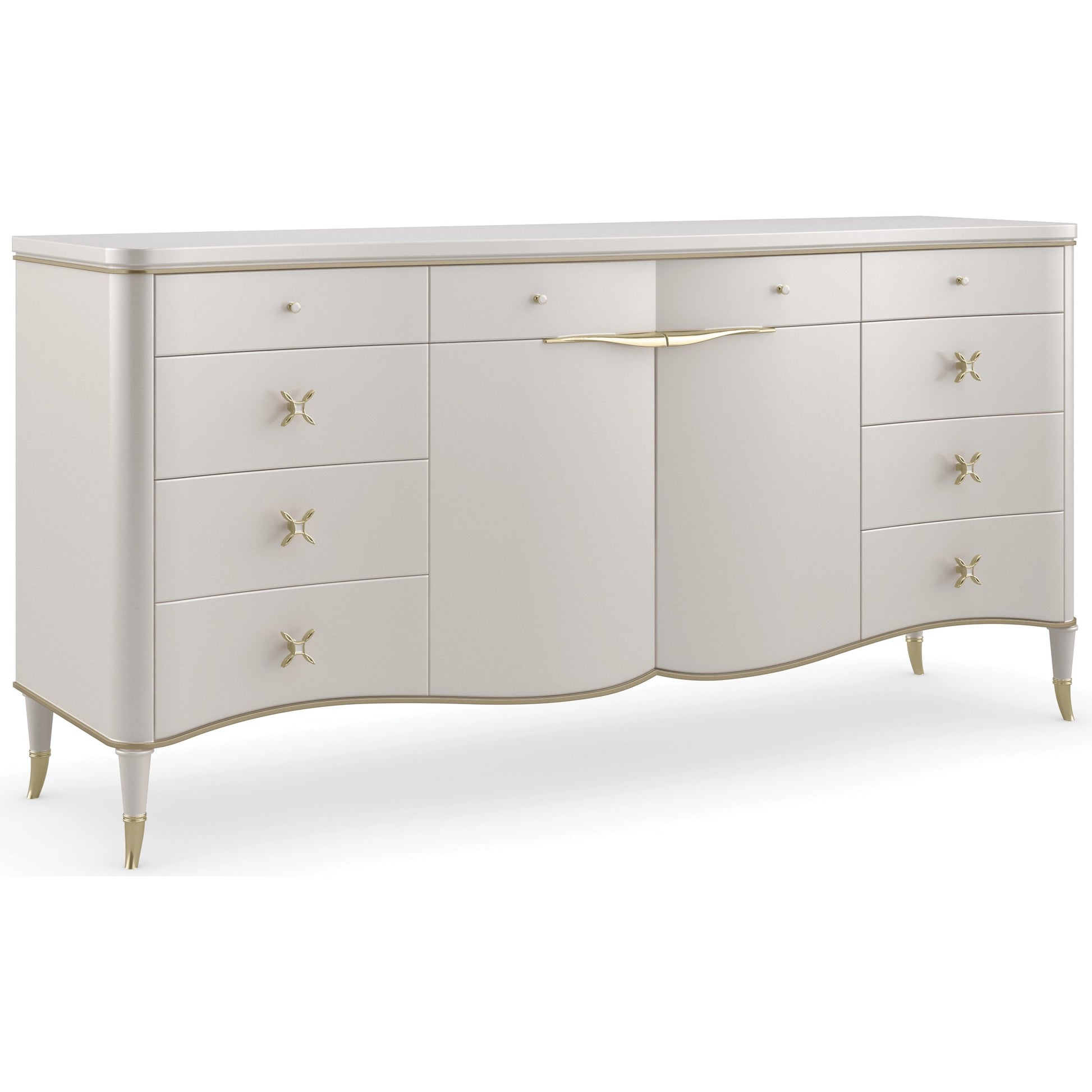 Belle of the Ball by Caracole in gold and stardust, platinum. Made from birch, maple in a modern style.