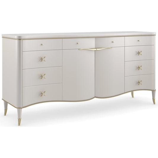 Belle of the Ball by Caracole in gold and stardust, platinum. Made from birch, maple in a modern style.