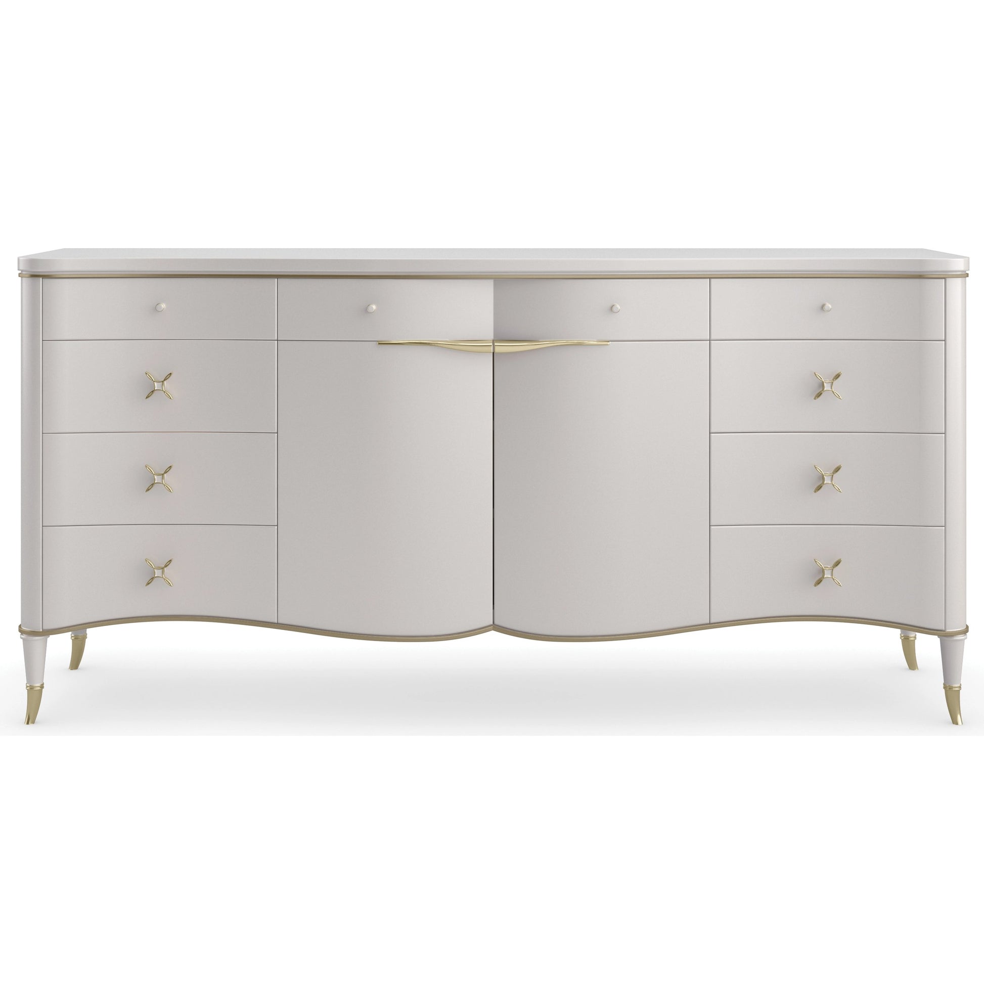 Belle of the Ball by Caracole in gold and stardust, platinum. Made from birch, maple in a modern style.