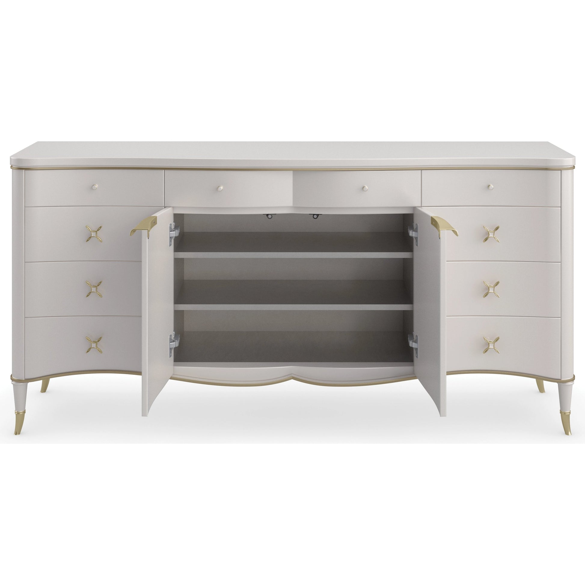 Belle of the Ball by Caracole in gold and stardust, platinum. Made from birch, maple in a modern style.