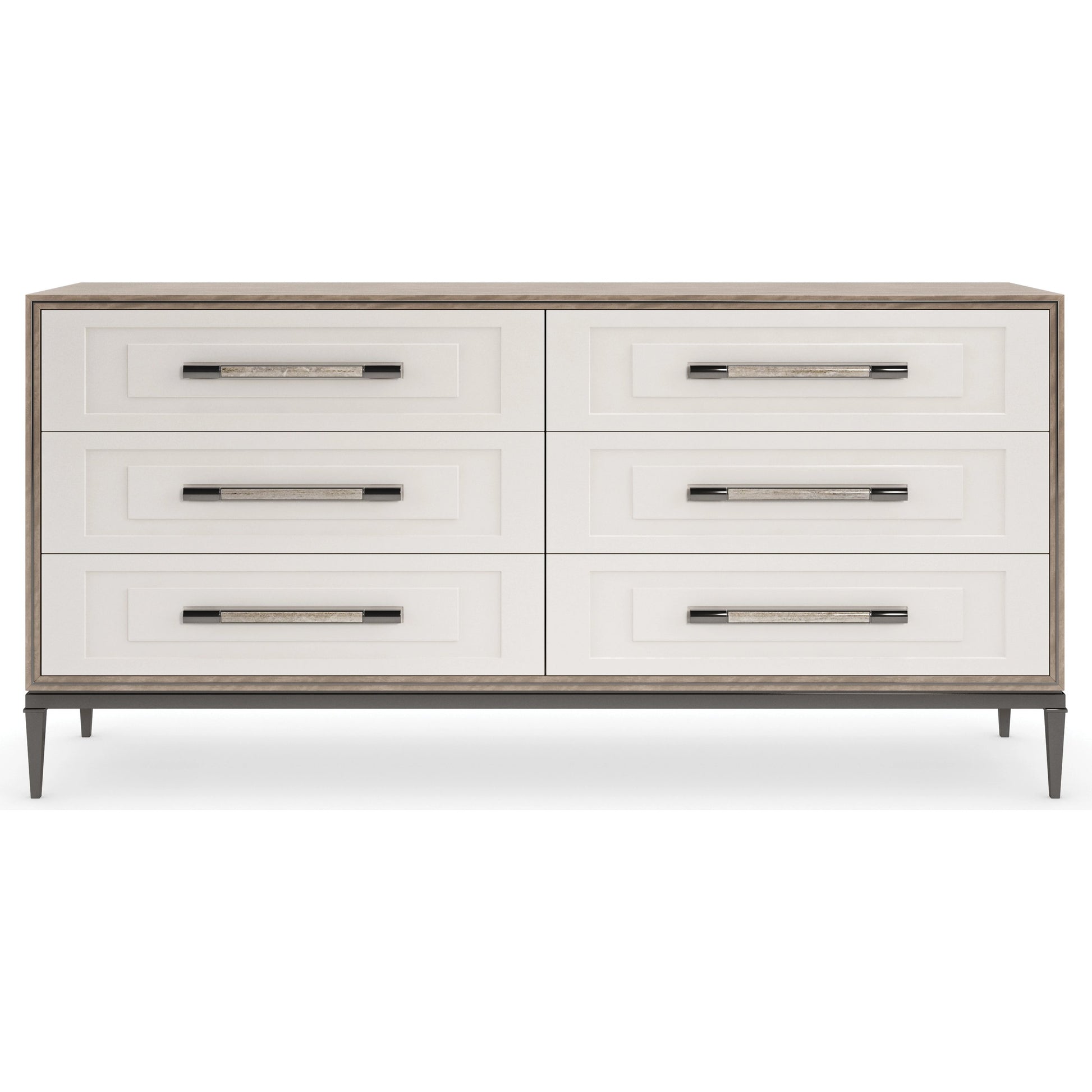 Impressive by Caracole in white, bronze, silver, smoke and mountain smoke, pearly white, deep bronze. Made from birch, metal, silver curupixa in a modern style.