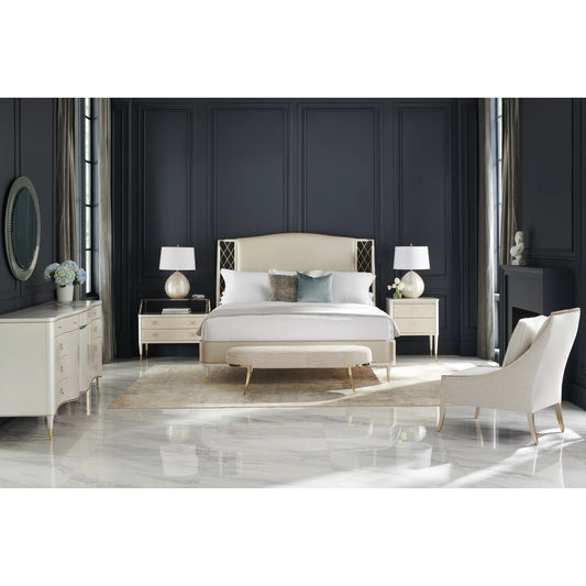 Star of the Night by Caracole in silver, gold and stardust, whisper of gold. Made from birch in a modern style.