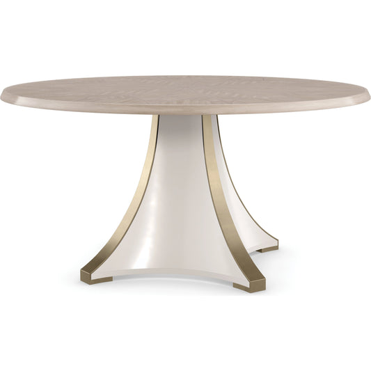 Great Expectations by Caracole in white, gold and moonstone, pearly white, majestic gold. Made from asian hardwood, resin, koto 602 in a modern style.