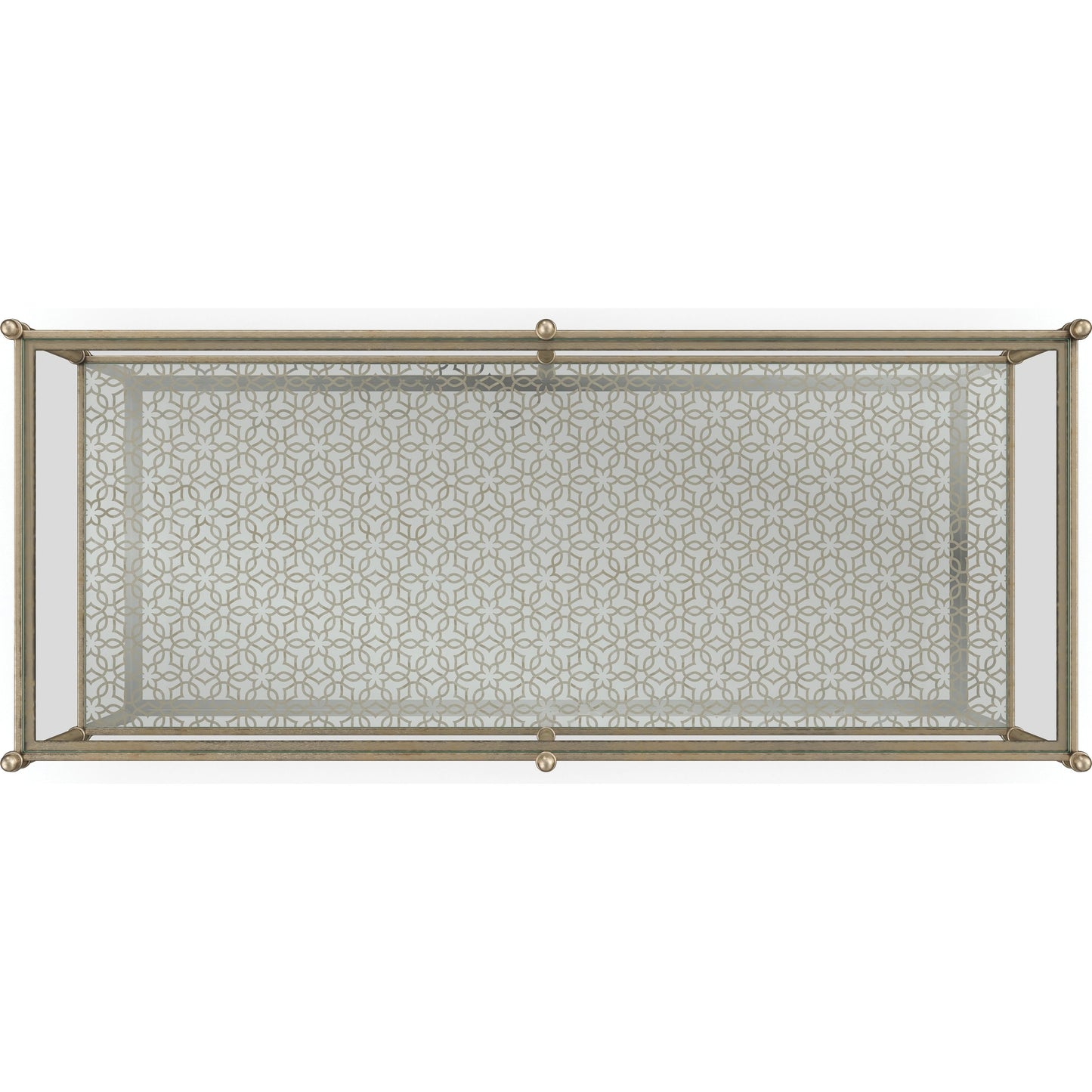 003 SI-1955663 | Additional Silo | Perfectable Coffee Table by Caracole in new gold. Made from metal in a transitional style.