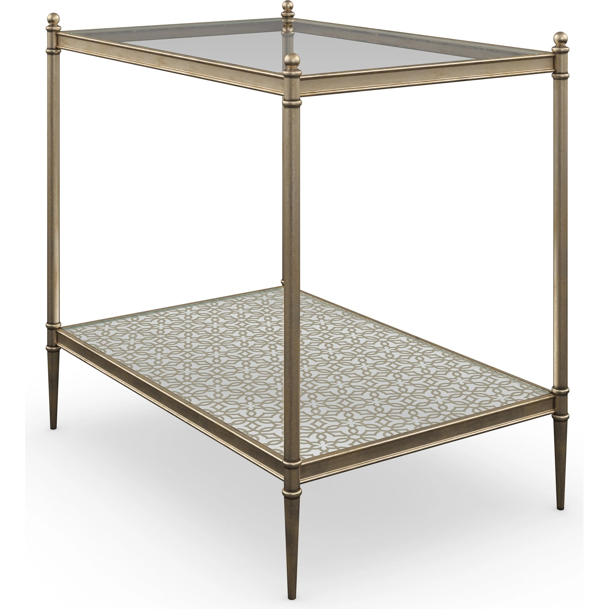 Perfectly Adaptable Side Table by Caracole in neutral metallic. Made from metal in a transitional style.