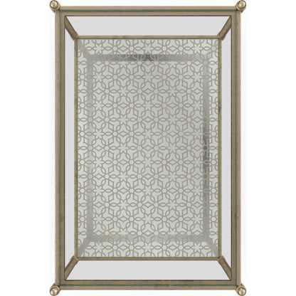 Perfectly Adaptable Side Table by Caracole in neutral metallic. Made from metal in a transitional style.