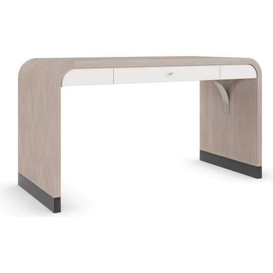 Free Fall by Caracole in white and moonstone, pearly white, almost black. Made from birch, koto 602, maple in a modern style.