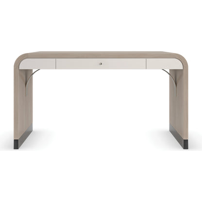 Free Fall by Caracole in white and moonstone, pearly white, almost black. Made from birch, koto 602, maple in a modern style.