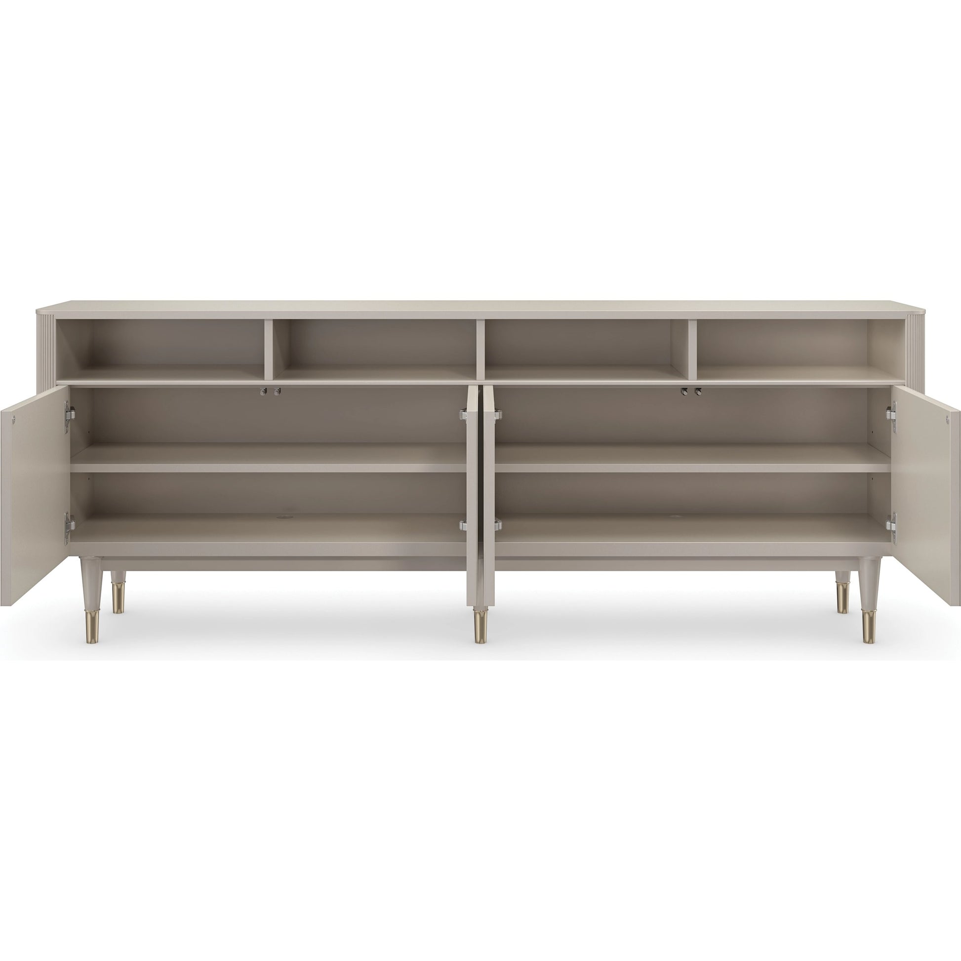 Love Lines by Caracole in pearl, gold and matte pearl, whisper of gold. Made from birch, maple in a modern style.