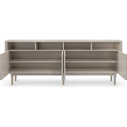 Love Lines by Caracole in pearl, gold and matte pearl, whisper of gold. Made from birch, maple in a modern style.