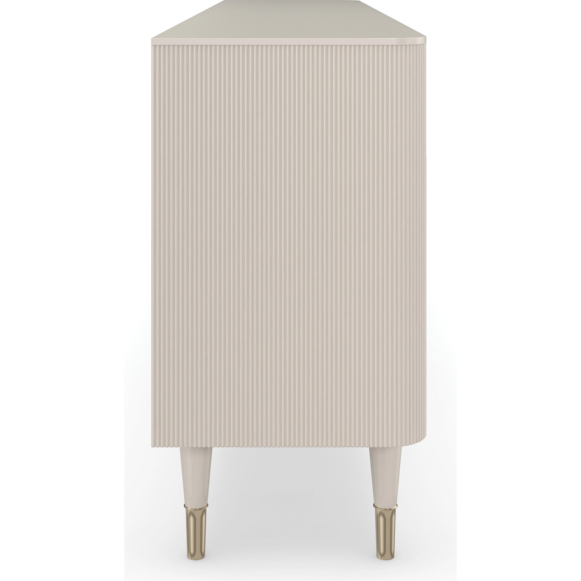 Love Lines by Caracole in pearl, gold and matte pearl, whisper of gold. Made from birch, maple in a modern style.