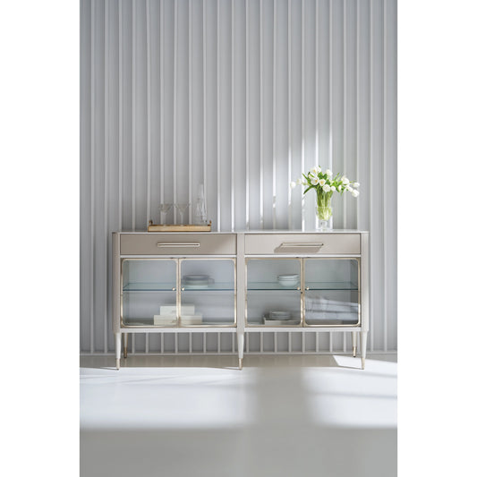 Love Interest by Caracole in pearl and matte pearl, whisper of gold. Made from birch, metal, maple in a modern style.