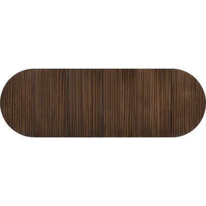 Long and Short of It by Caracole in black and saddle, black saddle, neutral metallic. Made from birch, quartered paldao in a transitional style.