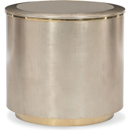 Lobby Cocktail Table by Caracole in bronze, gold and auric, gold bullion. Made from birch, metal, maple in a transitional style.