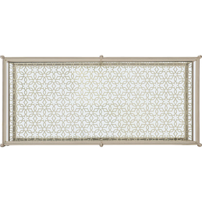 Perfectable Coffee Table by Caracole in new gold. Made from metal in a transitional style.
