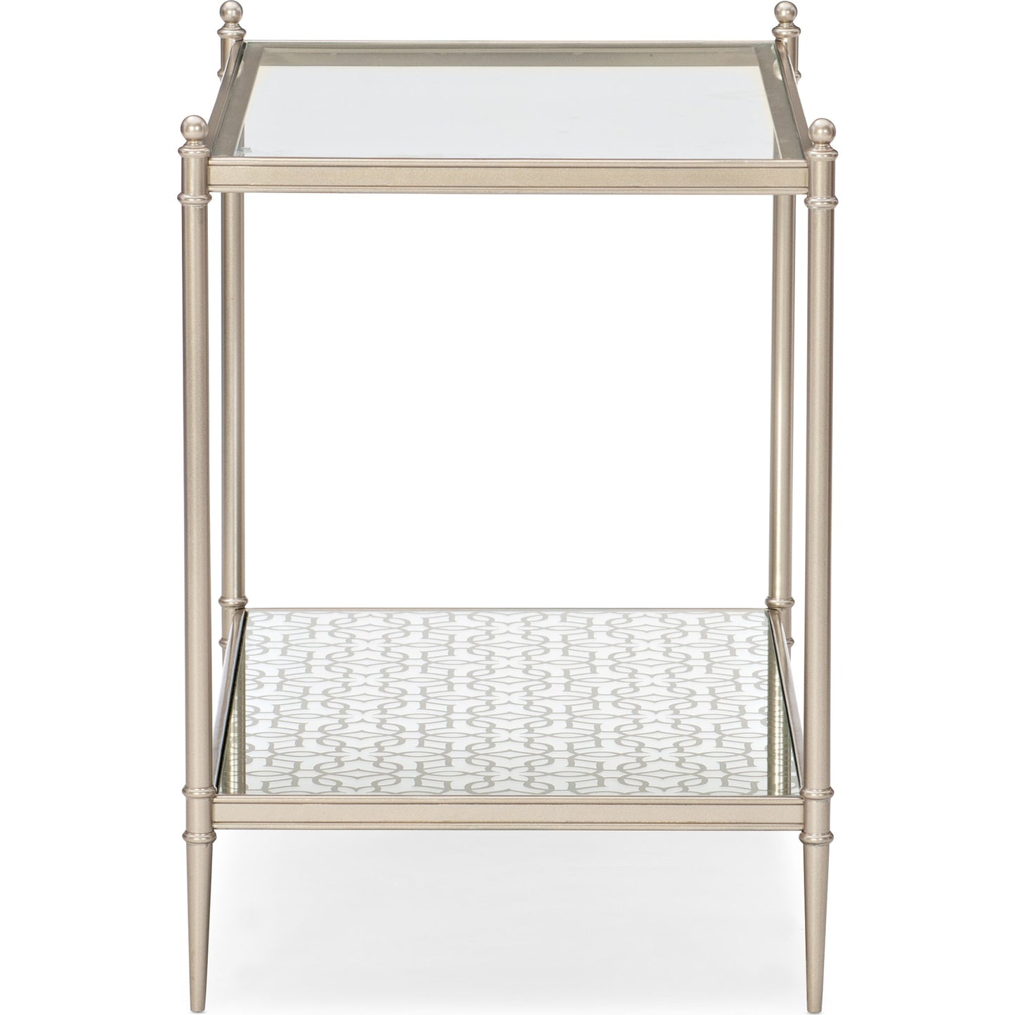 002 SR-783859 | Additional Silo | Perfectly Adaptable Side Table by Caracole in neutral metallic. Made from metal in a transitional style.