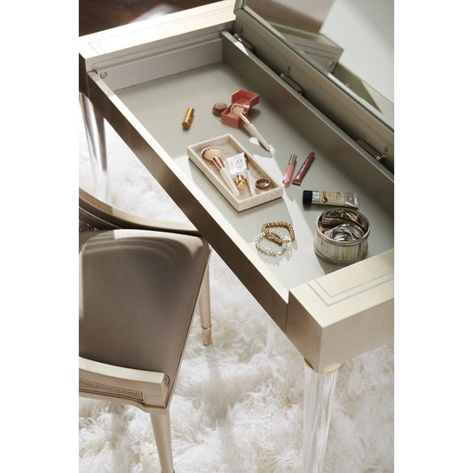 Moment of Clarity by Caracole in gold and soft silver leaf. Made from birch, maple in a transitional style.