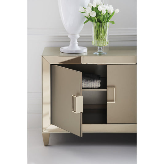 Media Mogul by Caracole in golden shimmer, bronze and golden shimmer. Made from birch, maple in a transitional style.