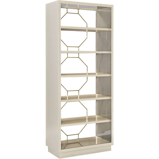Going Up by Caracole in silver, gold, taupe and soft silver paint, taupe paint, whisper of gold. Made from birch, maple in a transitional style.