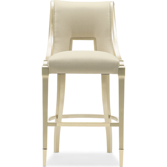 In Good Taste Bar Stool by Caracole in gold and allusion gold. Made from birch in a modern style.