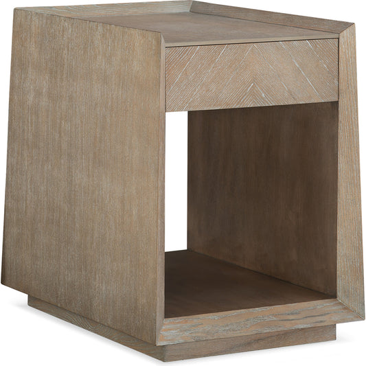 Bridges End Table by Caracole in ash, gold and ash driftwood, sundance gold. Made from ash in a modern style.