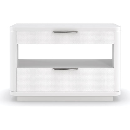 In Touch by Caracole in cloud, white, nickel and cloud white. Made from birch, maple in a modern style.