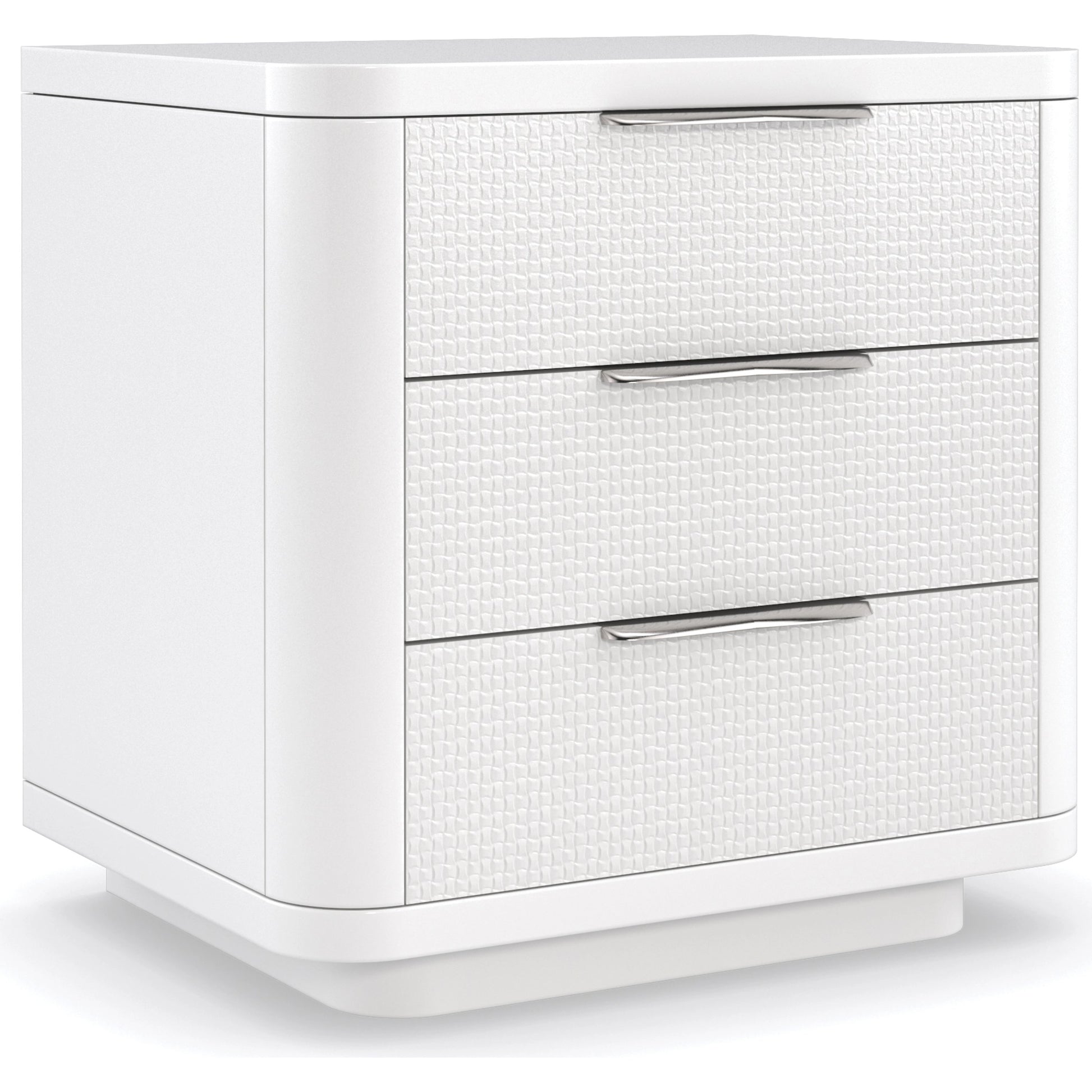 Touch Base by Caracole in cloud, white, nickel and cloud white. Made from birch in a modern style.