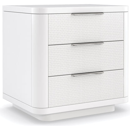 Touch Base by Caracole in cloud, white, nickel and cloud white. Made from birch in a modern style.