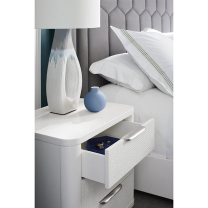 Touch Base by Caracole in cloud, white, nickel and cloud white. Made from birch in a modern style.