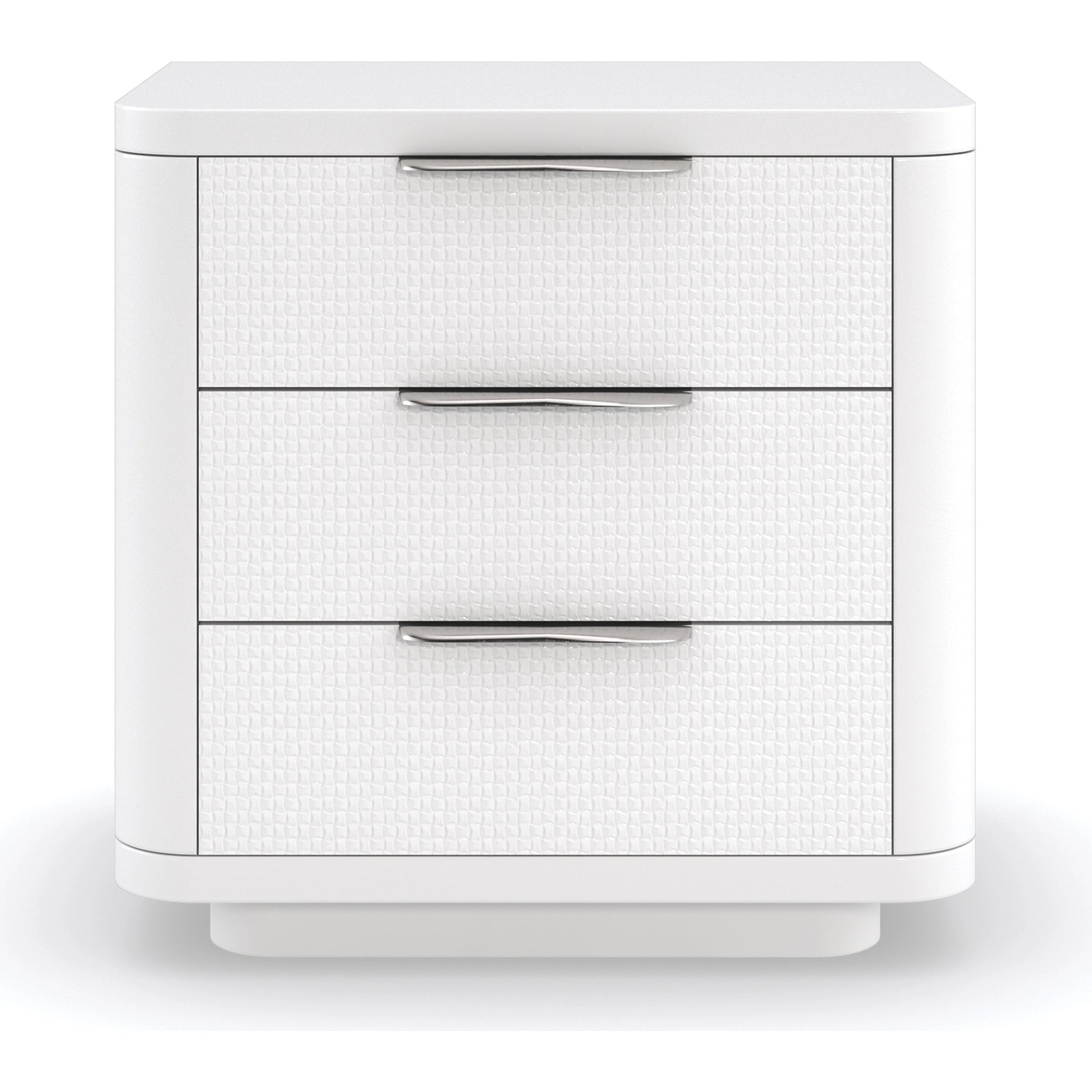 Touch Base by Caracole in cloud, white, nickel and cloud white. Made from birch in a modern style.