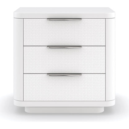 Touch Base by Caracole in cloud, white, nickel and cloud white. Made from birch in a modern style.