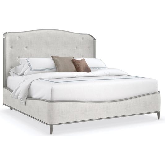 Clear the Air by Caracole in silver, linen and silver charm. Made from birch in a modern style.