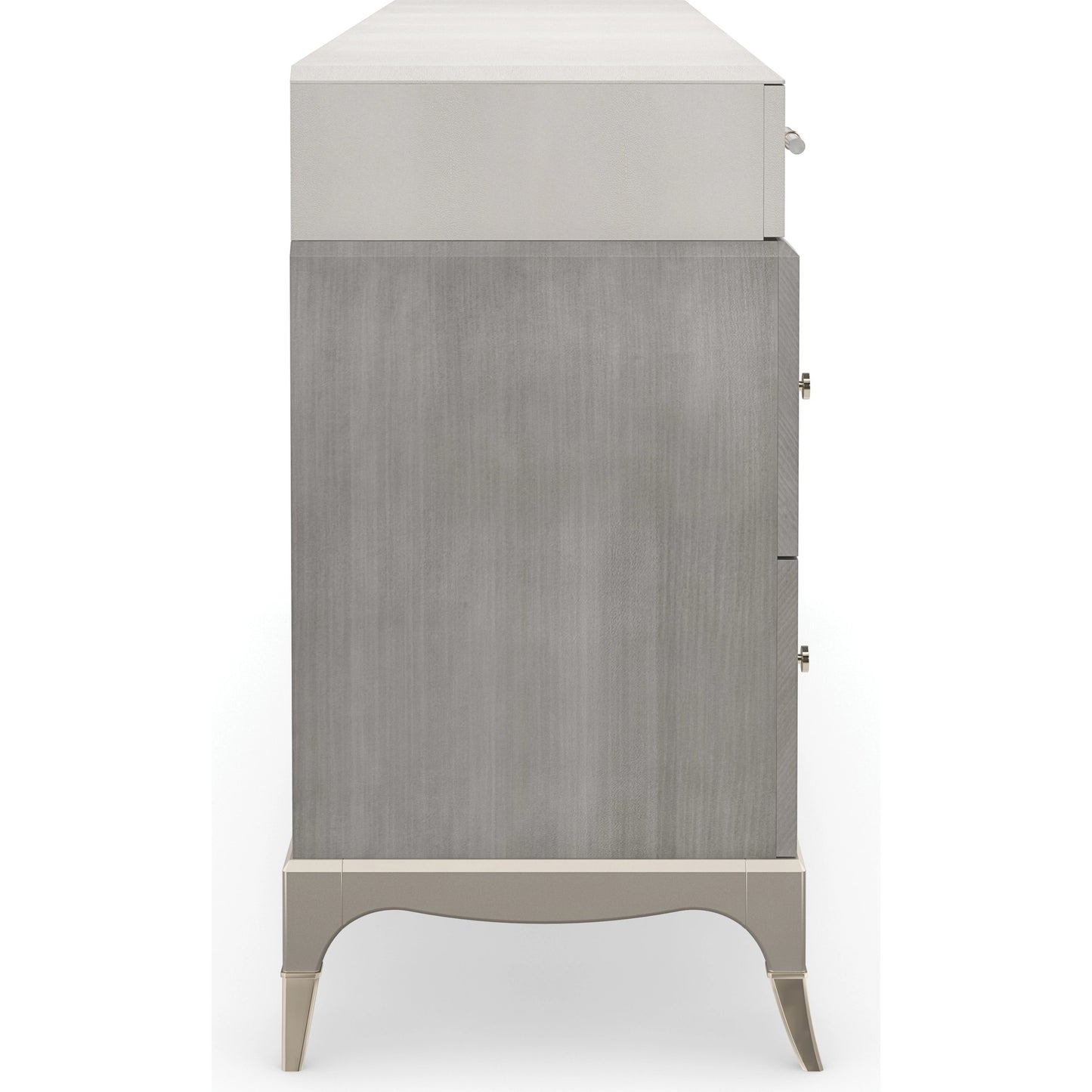 003 SI-1955738 | Additional Silo | Tempo by Caracole in shagreen, gold and cappuccino, sparkling argent. Made from birch, light coffee platano in a modern style.