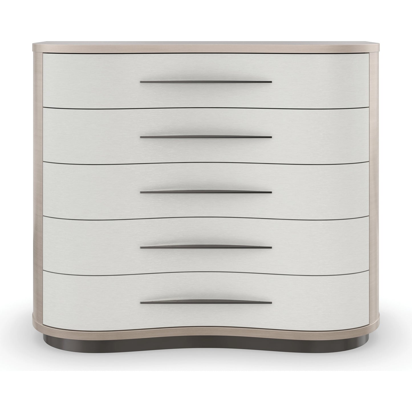 004 SI-1955741 | Additional Silo | Meandrous by Caracole in natural and moonstone, seal skin. Made from birch, koto in a modern style.
