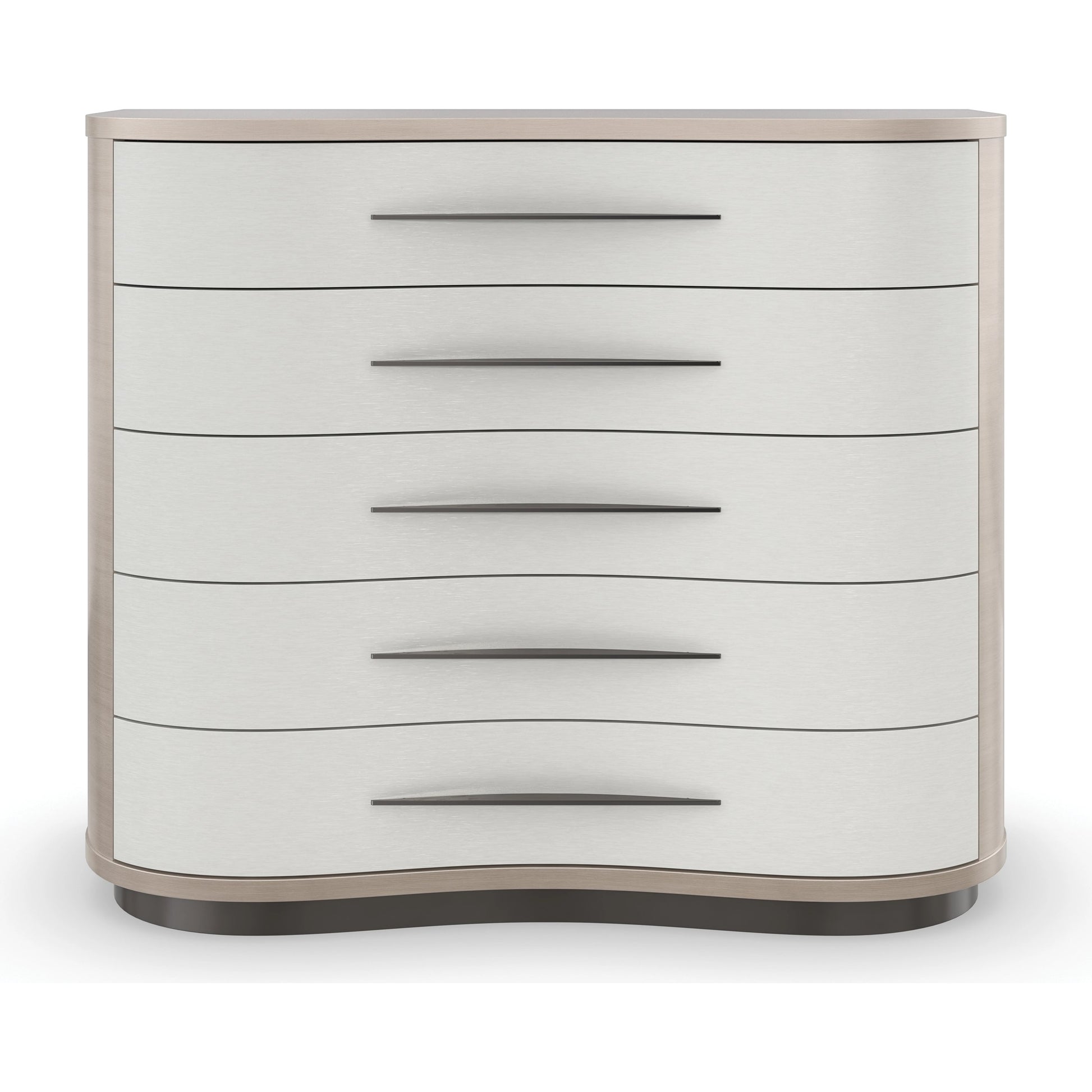 Meandrous by Caracole in natural and moonstone, seal skin. Made from birch, koto in a modern style.