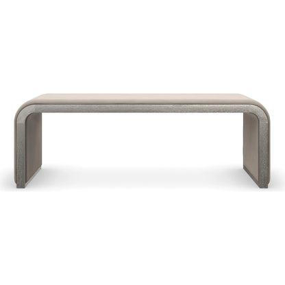 Traverse by Caracole in taupe, silver and silver driftwood. Made from ash, ash in a modern style.