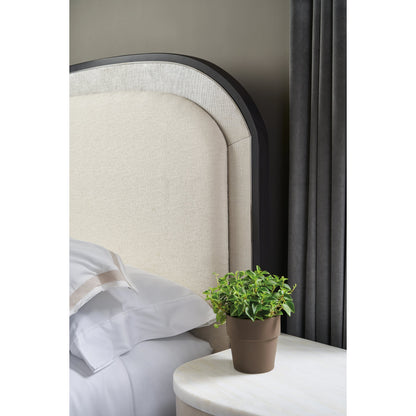 Wanderlust King Bed by Caracole in silver, bronze, ivory and sun-kissed silver, deep bronze, seal skin. Made from birch in a modern style.