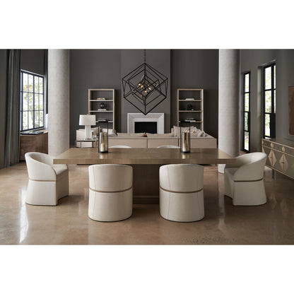 Horizon by Caracole in gray and woodland grey, sparkling argent. Made from birch, coffee japanese sen in a modern style.