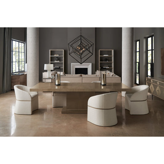 Horizon by Caracole in gray and woodland grey, sparkling argent. Made from birch, coffee japanese sen in a modern style.
