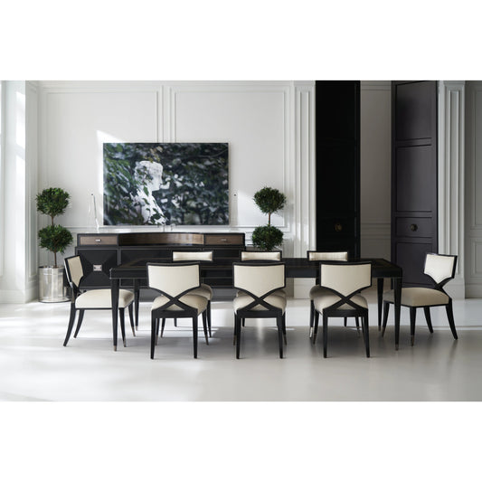 Full Score by Caracole in maple, charcoal, bronze and dark chocolate, tigra chocolate, charcoal. Made from birch, dark tiger maple, maple in a modern style.