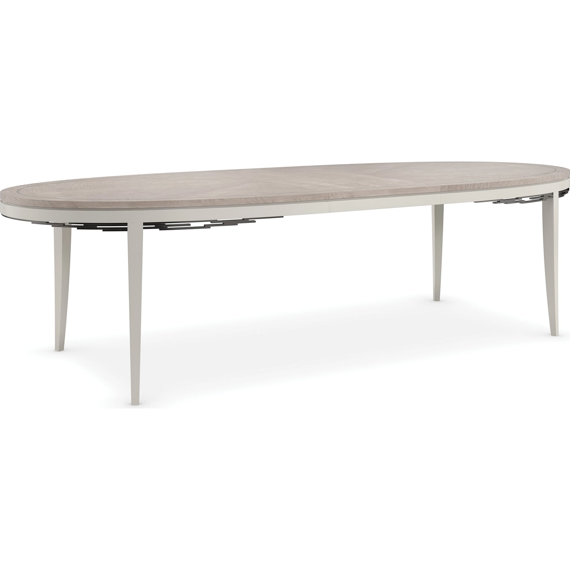 Coronet by Caracole in grey, maple, silver and chinchilla, crème de la crème, soft silver, deep bronze. Made from birch, wd2 grey curly maple in a modern style.
